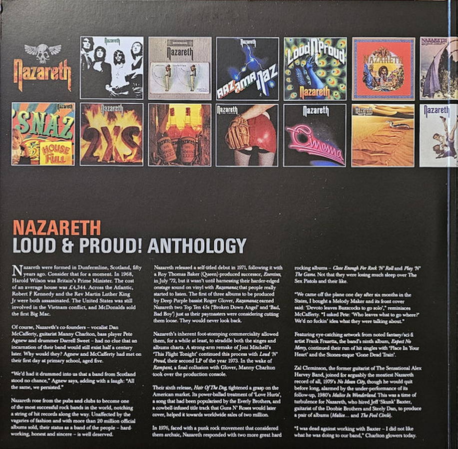 Nazareth – Loud &amp; Proud! Anthology (2LP color)